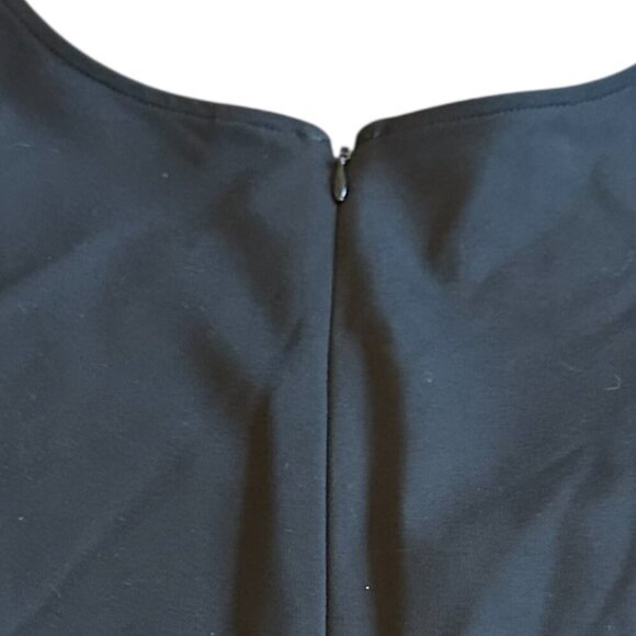 Plenty by Tracy Reese Black Gold A-Line Dress Stretch Top Party Size 12 Women's - Picture 2 of 12